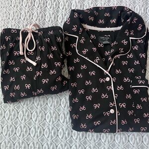 Kate Spade Black and Pink Pajama Set